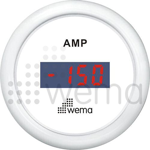 Amperemätare +/- 150AH digital inkl. shunt