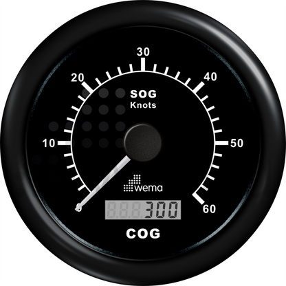 GPS-logg 0-60 knop 85 mm, kompl. m antenn