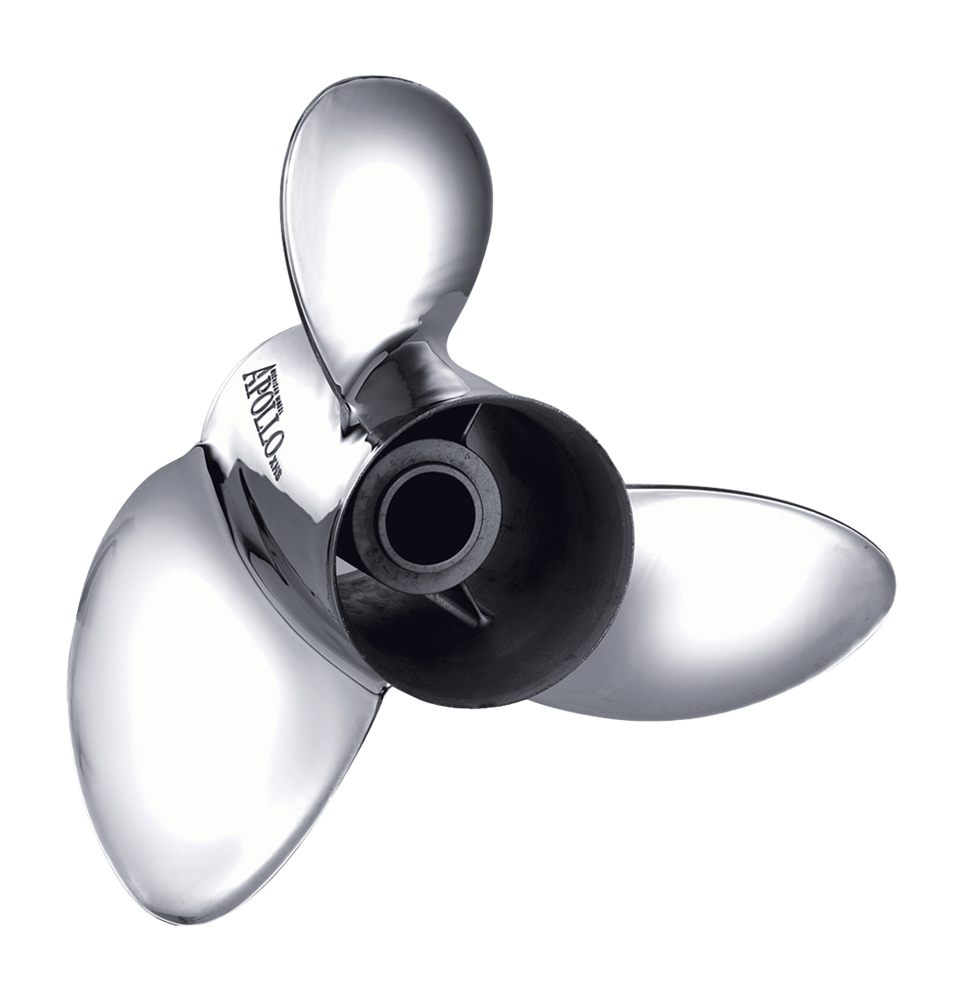 Propeller Apollo 10-1/2 x 13 3 Blad Höger Rostfri