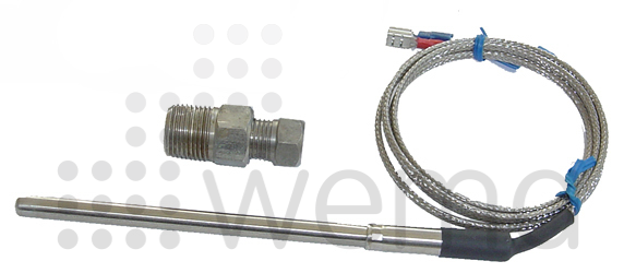 Avgastempgivare 3/8"-18 NPTF med 3,5 m kabel