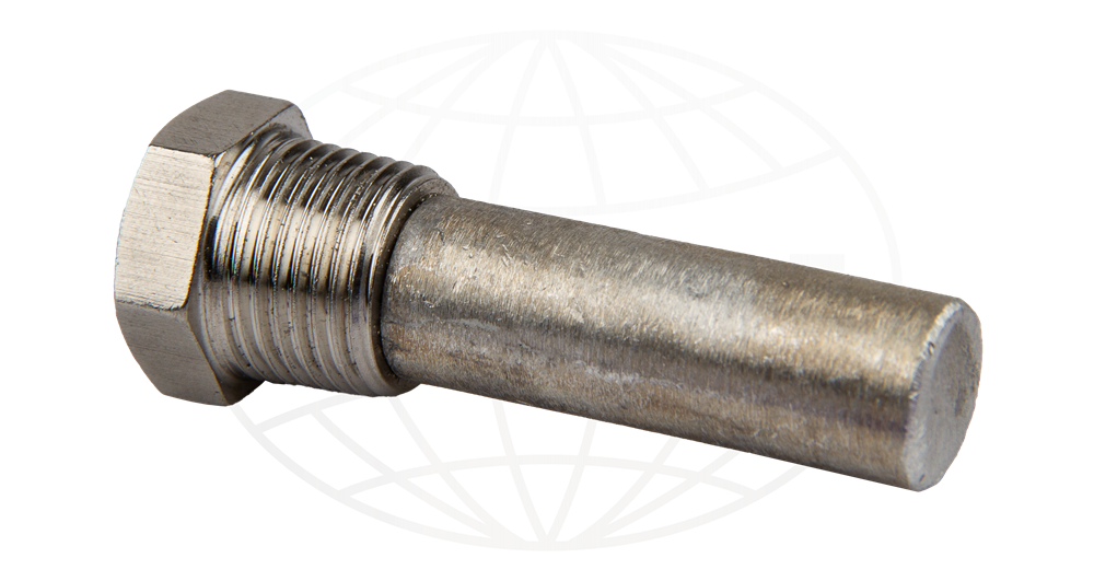 Anod 3/8" x 38 mm V6, V8, zink