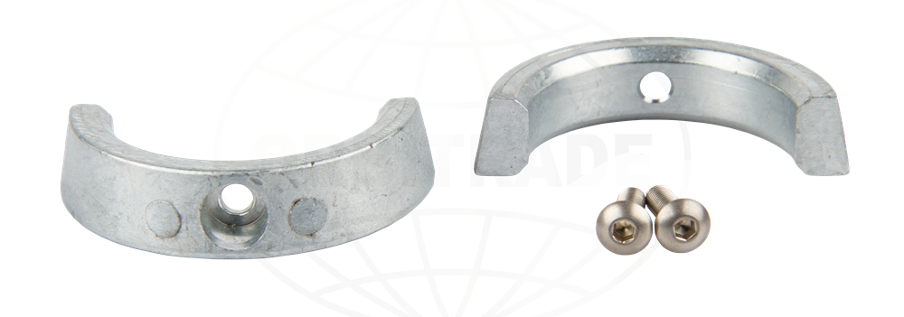 Anodsats 2-bl folding för propelleraxel D1, D2, zink