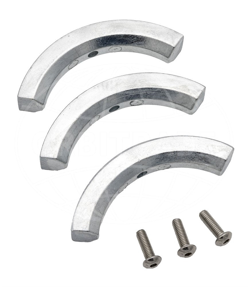 Anodsats 2-bl, 3-bl foldingpropeller, zink