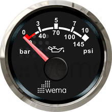 Oljetrycksinstrument 10 bar NMEA2000 Silverline