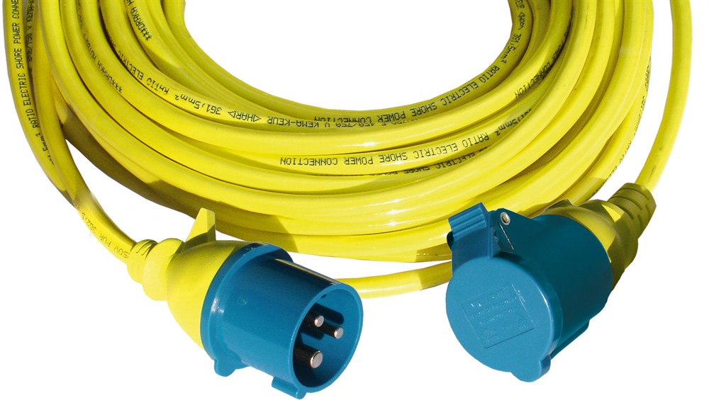 Förlängningskabel m. CEE-kontakter 2,5 mm (16A) 25m Ratio